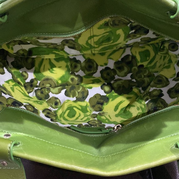 Kate spade EUC green purse with matching wallet - Picture 6 of 9
